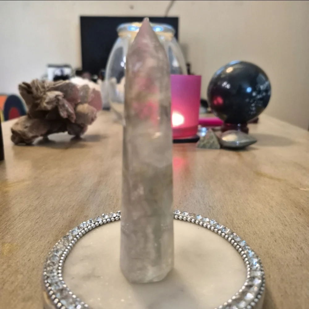 Natural Fluorite Crystal Point Obelisk Tower #A2 - Picture 3 of 10